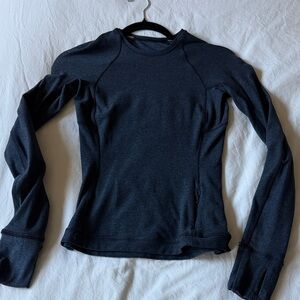 lululemon blue heather Rulu  Long Sleeve Top